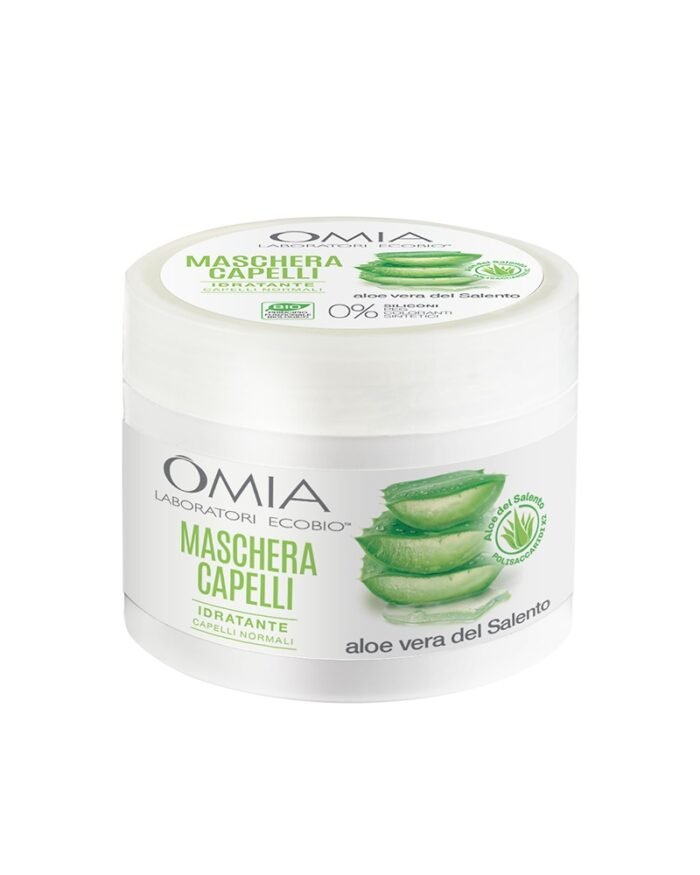 Mască de păr OMIA cu aloe vera di Salento organică 250 ml - imagine 1