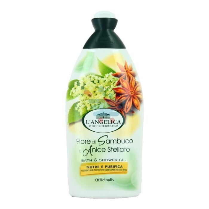 Gel de dus L'Angelica Floare de soc și anason stelat 450ml - imagine 1