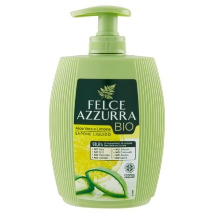 Săpun lichid BIO Felce Azzurra Aloe Vera si Lamaie 300ml