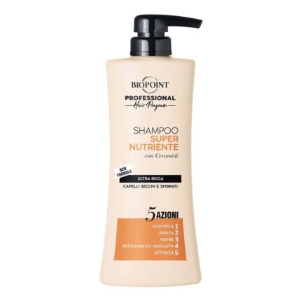 Sampon Professional BIOPOINT SUPER NUTRIENTE Par Uscat si Fragil 400ml