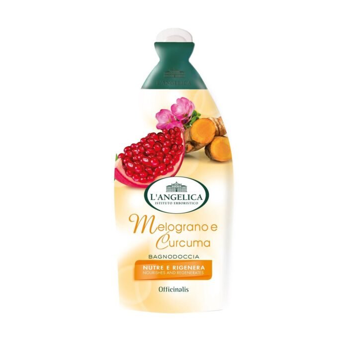 Gel de dus L'Angelica Rodie și Turmeric 450ml - imagine 1
