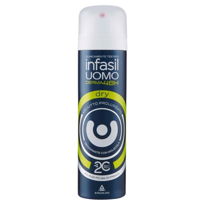 Deodorant spray Infasil barbati DERMA DRY 48h 150ml - imagine 1