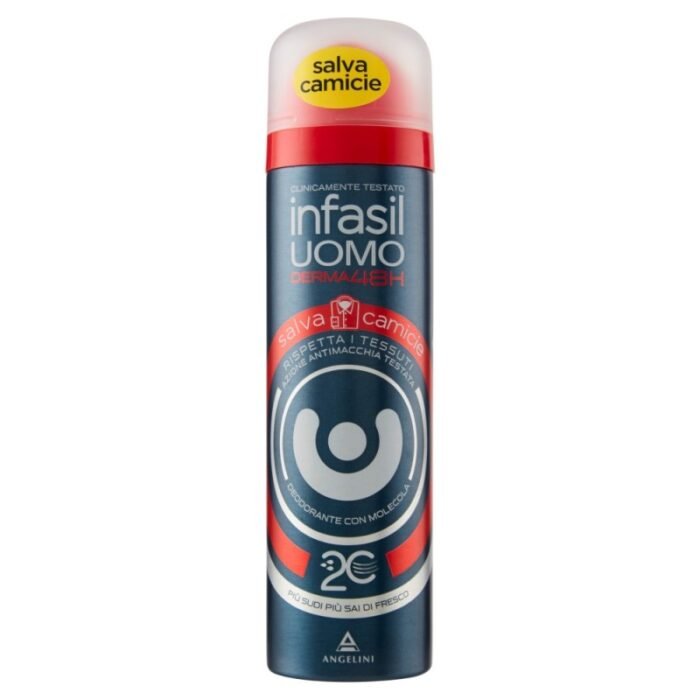 Deodorant spray Infasil barbati Derma48H salveaza camasi 150ml - imagine 1