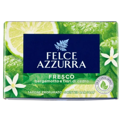 Sapun solid Felce Azzurra Fresco flori de bergamotă și cedru 100g