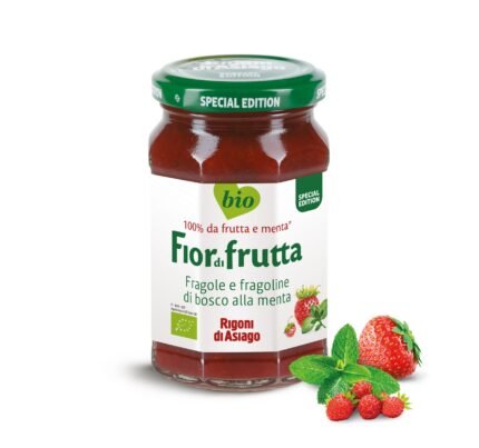 Dulceata RIGONI di ASIAGO BIO cu căpșuni si menta 330gr