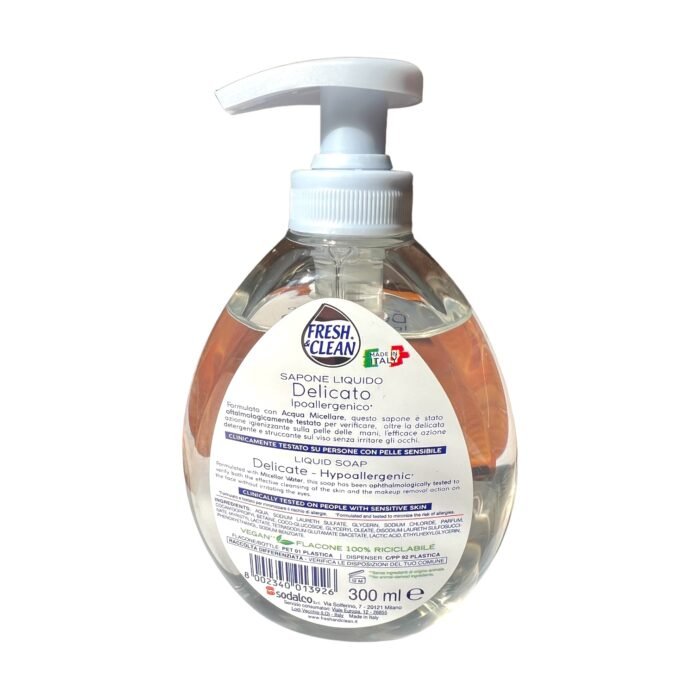 Sapun lichid Fresh&Clean Delicato Ipoalergenic 300ml - imagine 2