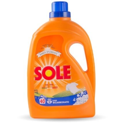 Detergent Lichid SOLE alb stralucitor Cu Bicarbonat 41 Spălări