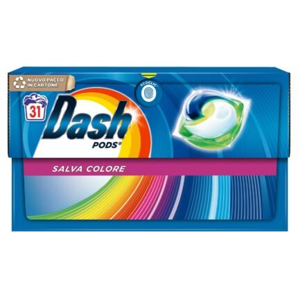 Detergent rufe Dash Pods Salvacolore 31 spălări
