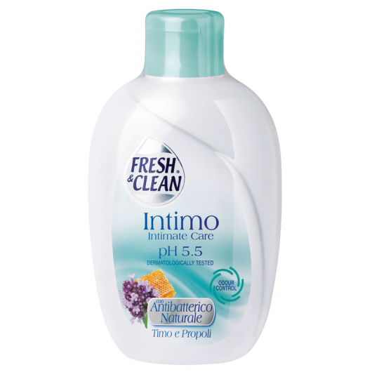 freshclean-detergente-intimo-antibatterico- Detergent intim Fresh&Clean Igienizant cimbru și propolis 200ml - imagine 1