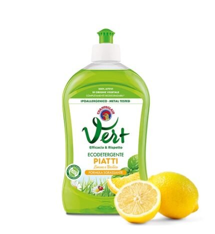 Eco-detergent de vase Vert Chanteclair cu Lamaie si Busuioc 500ml