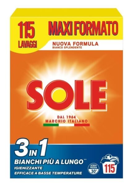 Detergent praf SOLE 3in1 115 Spălări